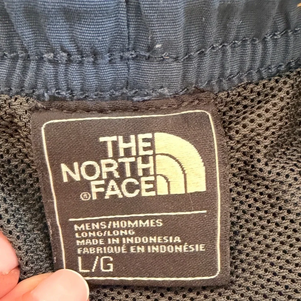 The North Face Mens Blue FlashDry Tent Print Hiking Shorts Large 8